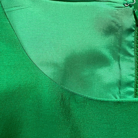 Pink Tartan Emerald Green Cocktail Dress - Picture 5 of 6